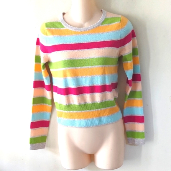Pure Collection Cashmere Striped Sweater 2 - Picture 3 of 12